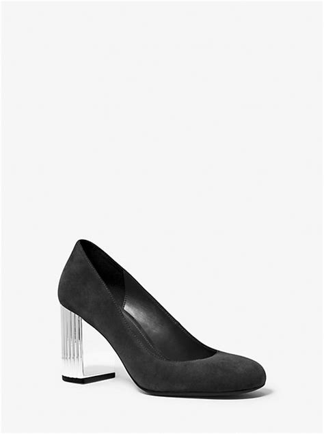 michael michael kors flex suede high-heel pump|michael kors high heels.